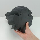 Vaso 3d Decorativo Home&co Cerâmica 35x20x20cm Preto