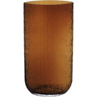 Vaso 40x21x12cm Vidro Âmbar