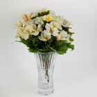 Vaso Acinturado De Cristal Para Flores - Transparente 24cm