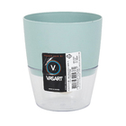 Vaso Acqua Auto Irrigavel 12 x 14 cm Verde Vintage Vasart