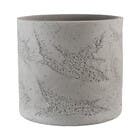 Vaso Alto em Plástico 51x55cm Cimento Queimado Concreto Japi