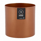 Vaso Alumínio Cachepot 15x15cm Cobre Vasart