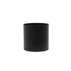 Vaso Alumínio Cachepot 15x15cm Preto Vasart