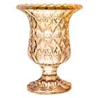 Vaso Angelica Em Cristal Ecologico Com Pe D11xa14,5cm Cor Amb