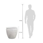 Vaso Antique 55 Japi Cimento Queimado