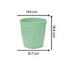 Vaso Aquarela N 3,5 Com Prato Nutriplan Cor Verde Claro