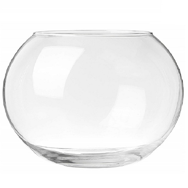 Vaso Aquario De Vidro Vaso Redondo 4,5 L