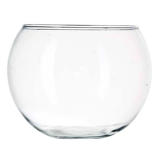 Vaso Aquário Redondo Gigante Vidro 9 Litros Decoração