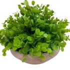 Vaso Artesanal Mosaico Médio Com Planta Artificial