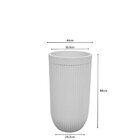 Vaso Atenas Cilíndrico 44 Off White