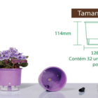 Vaso Auto Irrigável N 02 - Pequeno - Raiz Vermelho