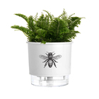 Vaso Autoirrigável Abelha 12x11cm Branco