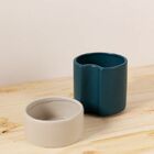 Vaso Autoirrigavel Alto Em Ceramica Azu