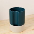 Vaso Autoirrigavel Alto Em Ceramica Azu