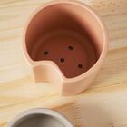 Vaso Autoirrigavel Alto Em Ceramica Ros