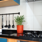 Vaso Autoirrigável Alumínio Colors Laranja