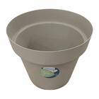 Vaso Autoirrigável Bari Com Rodas 40 (27l) Cinza Taupe Okla