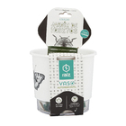 Vaso Autoirrigável Borboleta 12x11cm Branco