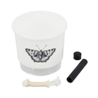 Vaso Autoirrigável Borboleta 12x11cm Branco