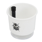 Vaso Autoirrigável Joaninha 12x11cm Branco