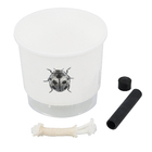 Vaso Autoirrigável Joaninha 12x11cm Branco