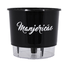 Vaso Autoirrigável Manjericão Preto 14x1