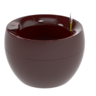 Vaso Autoirrigável Médio Completo Botanika Vermelho