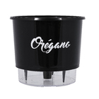 Vaso Autoirrigável Orégano Preto 14x16cm