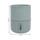 Vaso Autoirrigável Plástico Brota Decor Verde Sage 33x25x25cm Brota Company