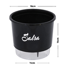 Vaso Autoirrigável Salsa Preto 14x16cm Raiz