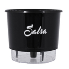Vaso Autoirrigável Salsa Preto 14x16cm
