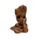 Vaso Baby Groot Em Gesso Esmaltado