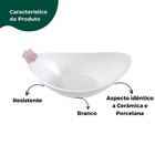 Vaso Bacia 20cm Branco De Plástico Cuia Plantas Suculentas