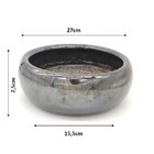 Vaso Bacia Adenium 1 Rodio Negro