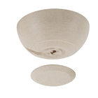 Vaso Bacia Amsterdã Bege Pedra 13x30cm Floridis