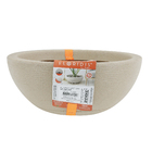 Vaso Bacia Amsterdã Bege Pedra 13x30cm Floridis