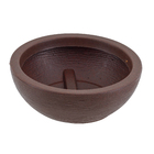 Vaso Bacia Amsterdã Marrom Pedra 13x30cm Floridis