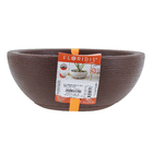 Vaso Bacia Amsterdã Marrom Pedra 13x30cm Floridis