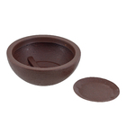 Vaso Bacia Amsterdã Marrom Pedra 13x30cm Floridis