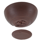 Vaso Bacia Amsterdã Marrom Pedra 13x30cm Floridis