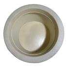 Vaso Bacia De Polietileno Com Textura Para Plantas 26cm - Bege