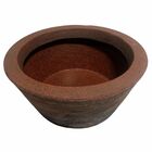 Vaso Bacia De Polietileno Com Textura Para Plantas 26cm - Mar