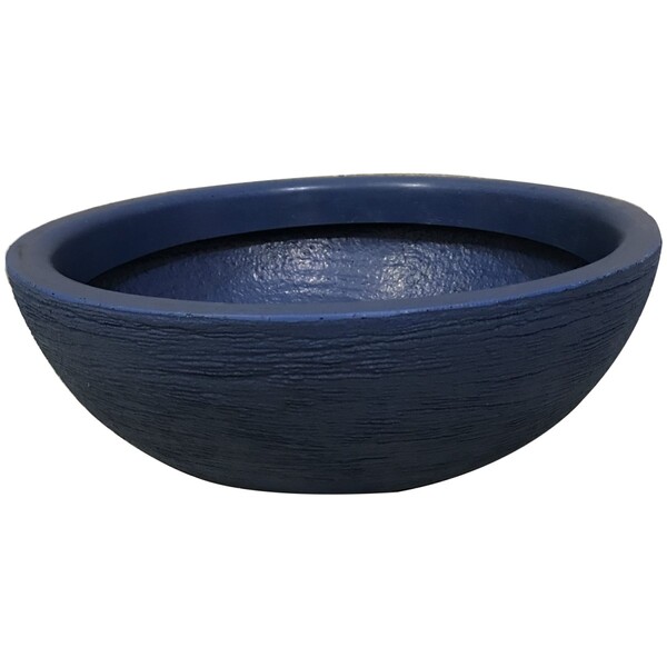 Vaso Bacia De Polietileno P/ Rosa Do Deserto 53cm  Azul