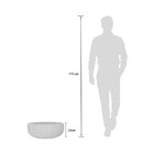 Vaso Bacia Decorativa Rústica 55cm Japi Granito