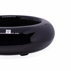 Vaso Bacia Decorativo Redondo Em Fibra Para Planta Preto P 8