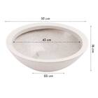 Vaso Bacia M (17,5l) Branco Mármore Vasap