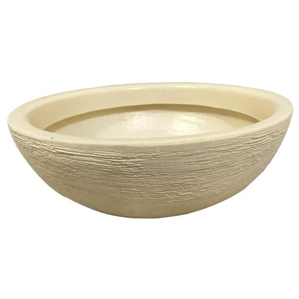 Vaso Bacia P/ Rosa Do Deserto e Plantas 32cm Bege