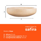 Vaso Bacia Safira Bege 10 Terrano