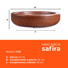 Vaso Bacia Safira Café 10 Terrano