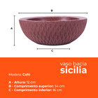 Vaso Bacia Sicilia Café 12 Terrano